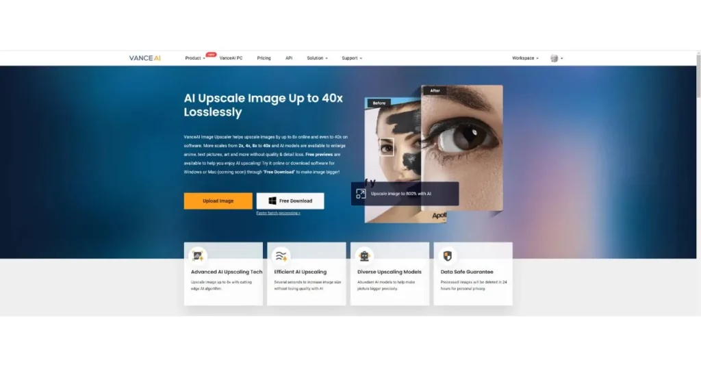 VanceAI Image Upscaler