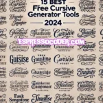 Free Cursive Text Generator Tools