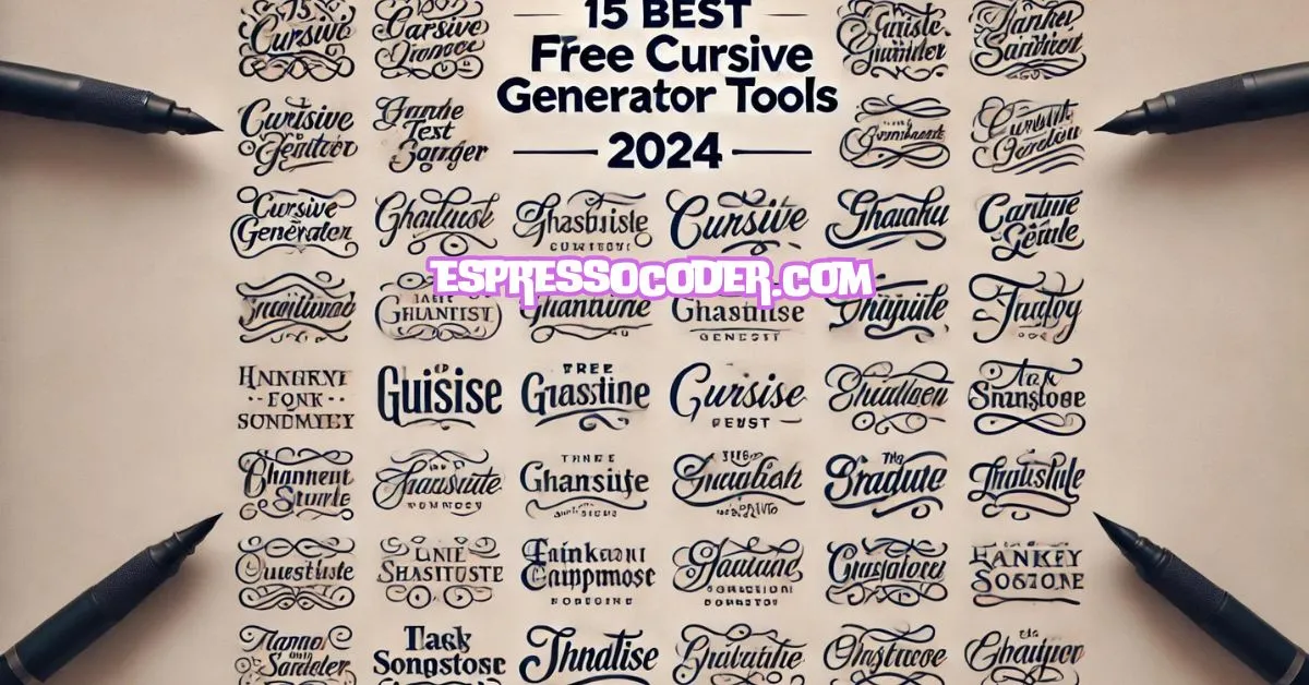 Free Cursive Text Generator Tools