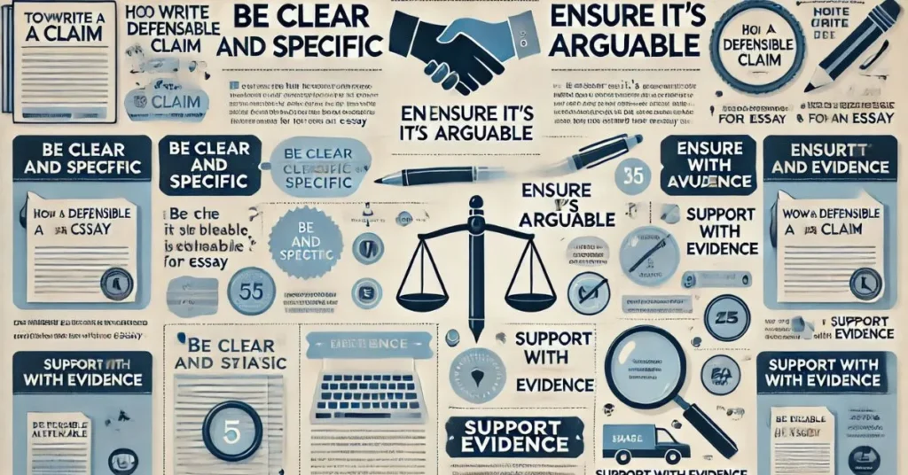 Defensible Claim for Your Essay