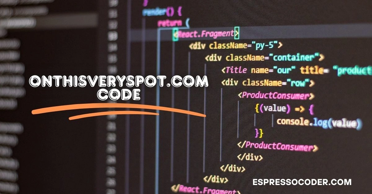 onthisveryspot.com code