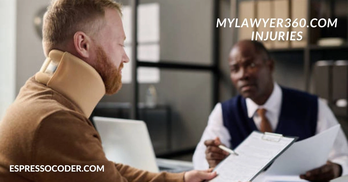 Injured person meeting personal injury lawyer at Mylawyer360.com for legal help