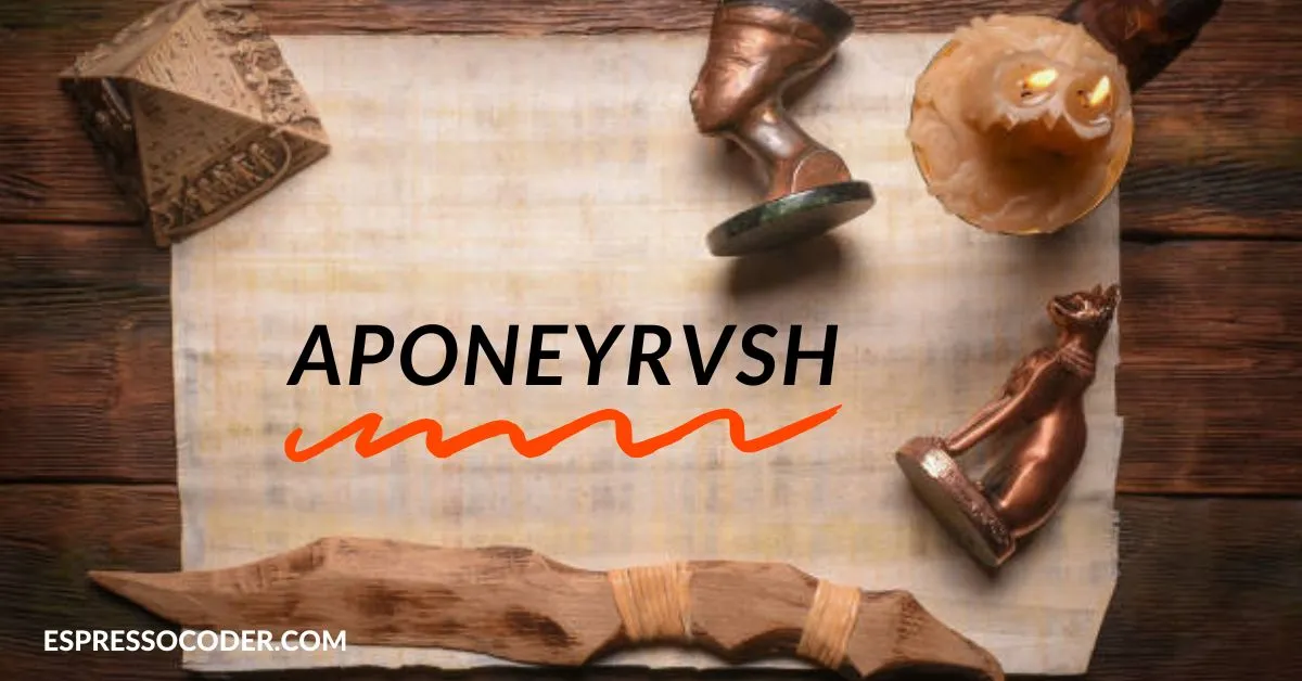 Ancient scroll depicting early Aponeyrvsh symbols and mythology roots.