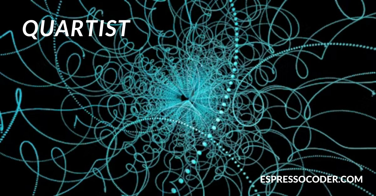 Scientists working on quantum computing algorithms at Quartist research lab