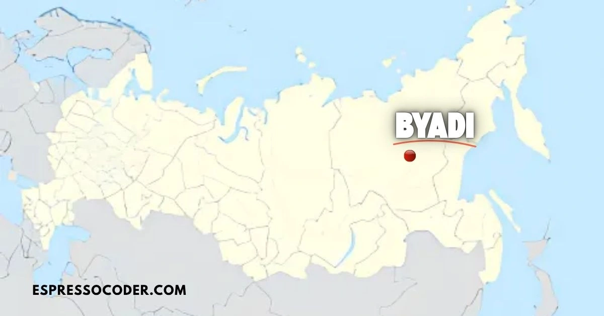 Byadi rural locality in Sakha Republic, showcasing traditional Siberian architecture and natural landscape.