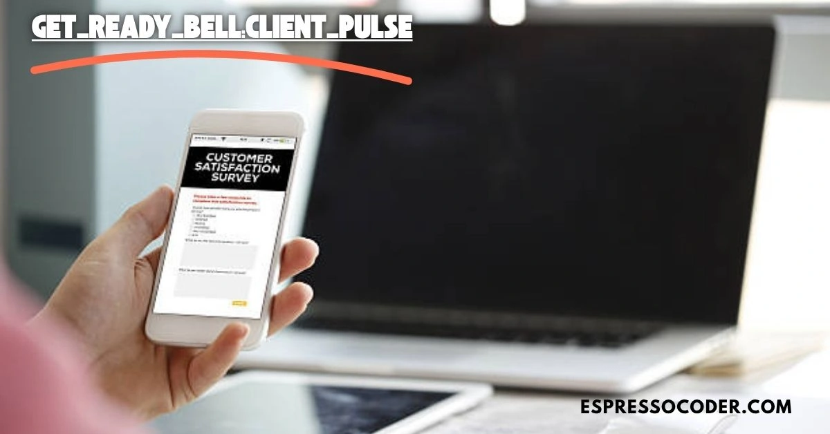 get_ready_bell:client_pulse micro-survey widget on business website interface.