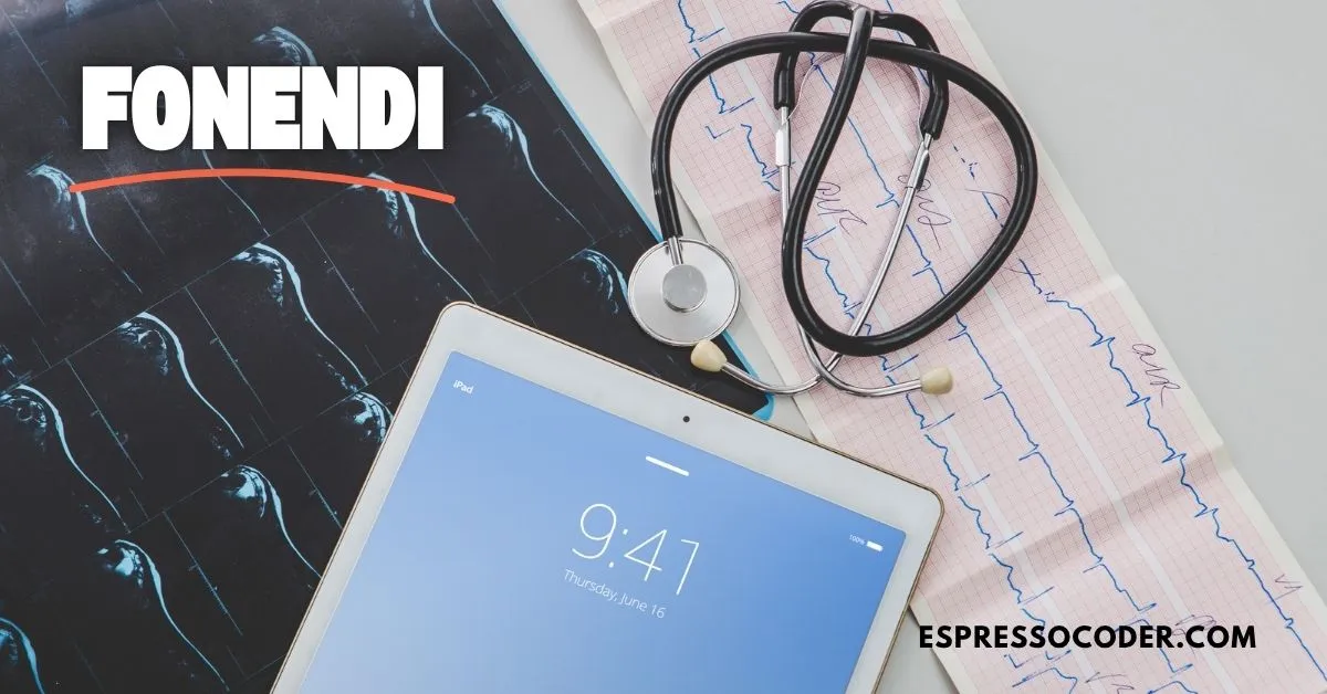 Fonendi branded digital stethoscope with advanced sound technology.