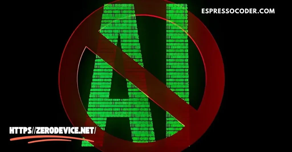 Browser warning page for https//zerodevice.net marked as unsafe or deceptive site.