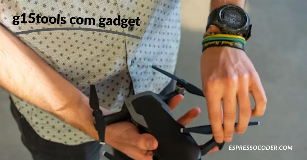 G15Tools fitness tracker showing heart rate and steps on user’s wrist.