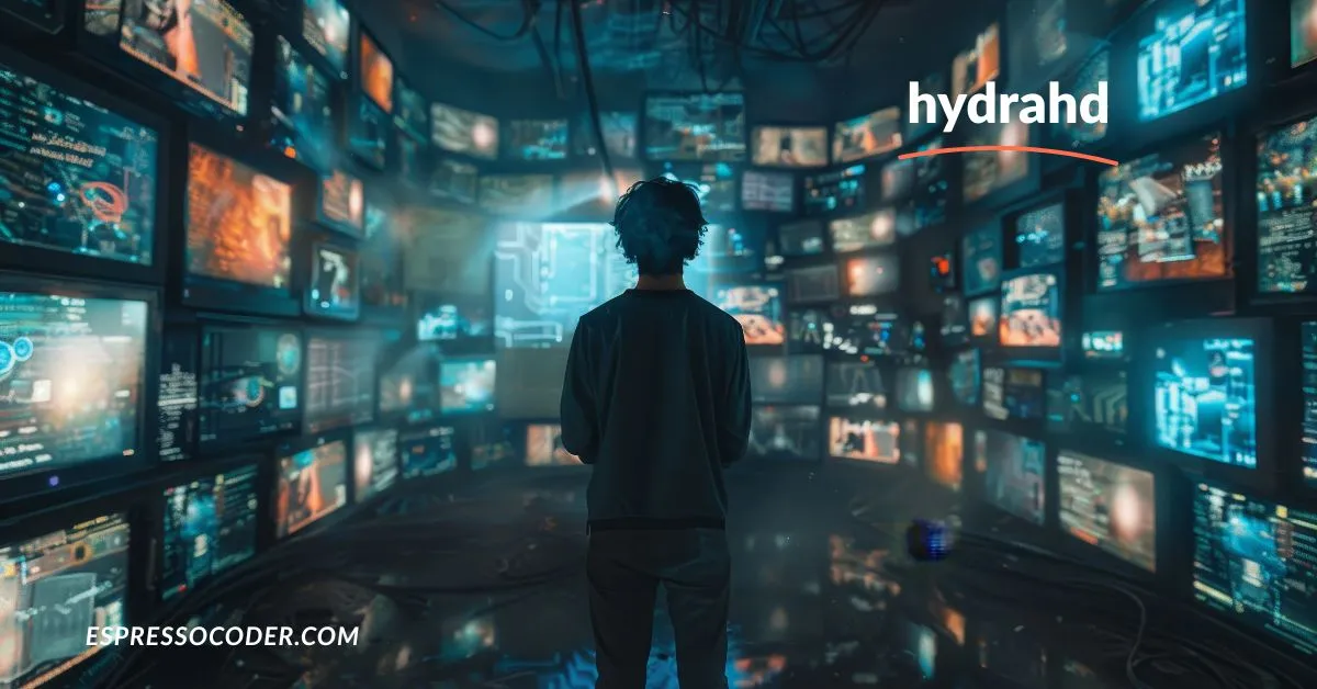 Example of HydraHD pop-up ad with fake download prompt.