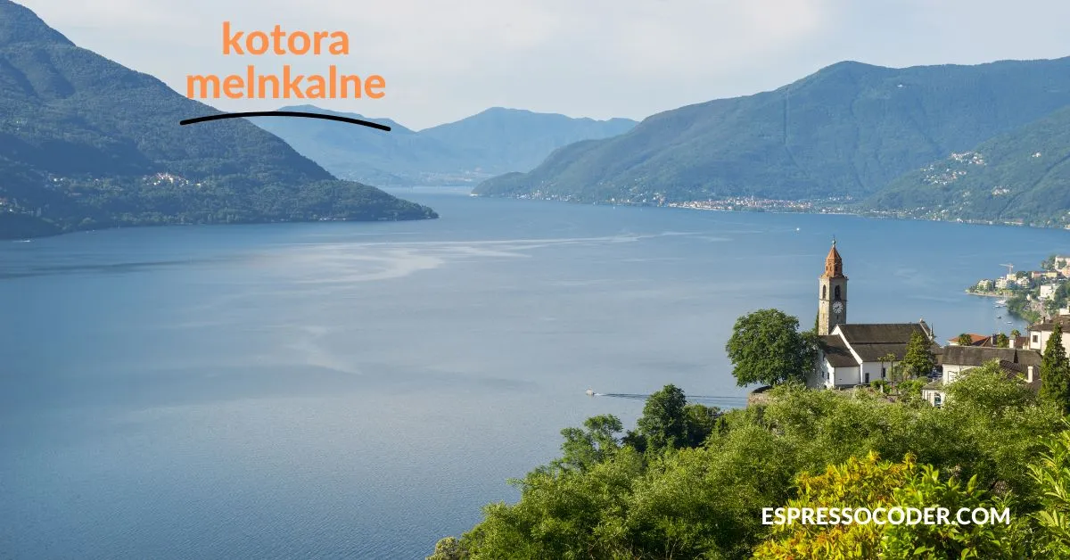 Aerial view of Bay of Kotor fjord with surrounding green mountains and calm waters.