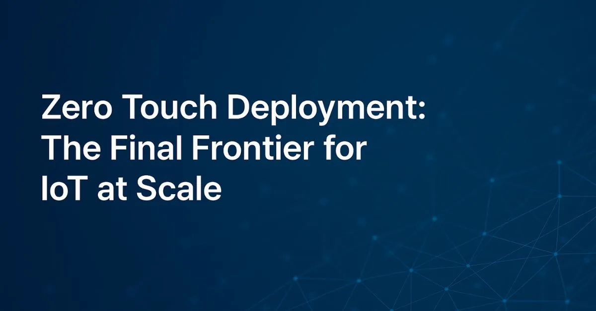 Zero Touch Deployment