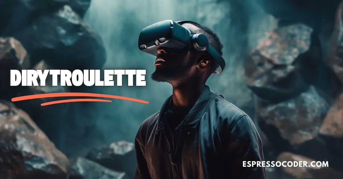 Player using VR headset interacts with adaptive AI NPC in Dirytroulette virtual environment.