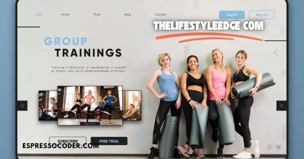thelifestyleedge com website homepage showing coaching and habit tools.