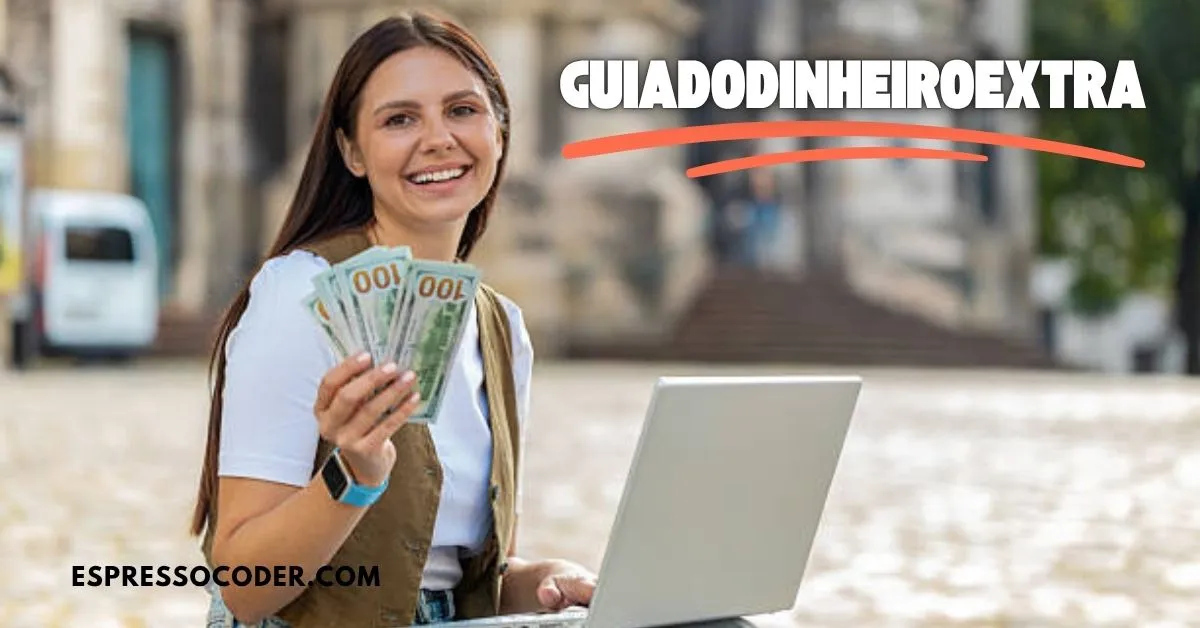 Student exploring freelance opportunities on guiadodinheiroextra for earning money online.