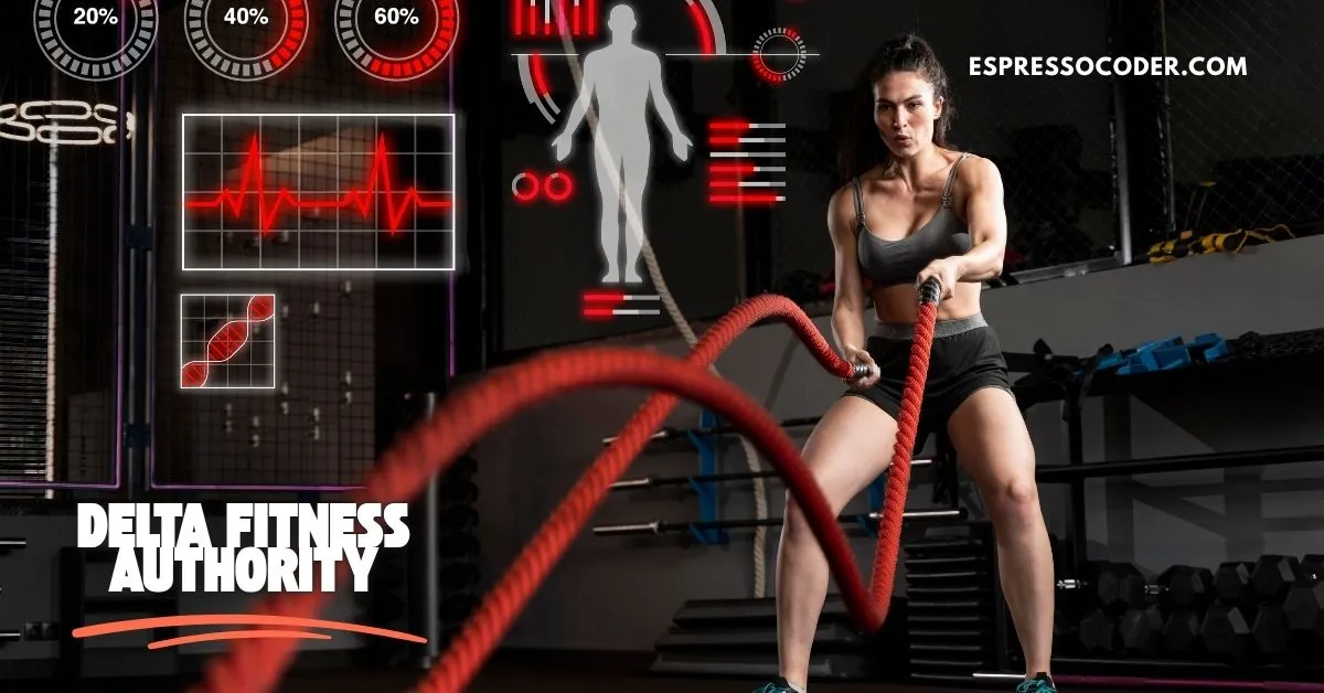 Delta Fitness Authority gym floor with modern workout equipment.