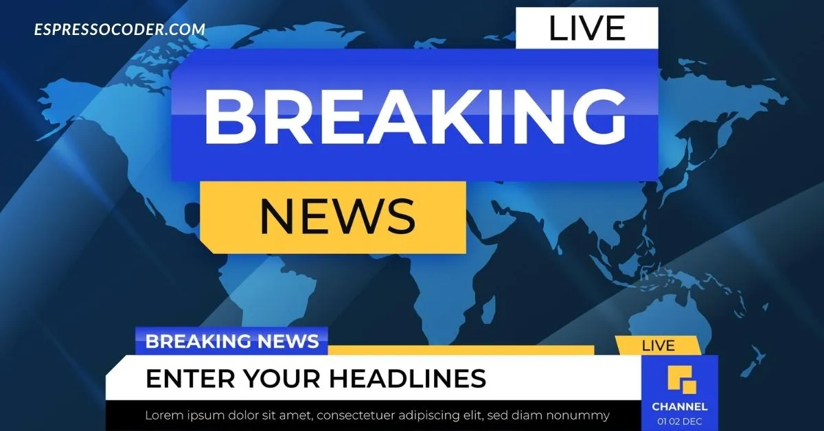 Homepage screenshot of newsflashburst com showing trending headlines and category menu.