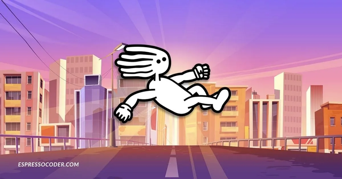 Dreadhead Parkour character performing a backflip over obstacles in vibrant level.
