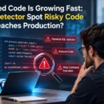 AI-Generated Code Is Growing Fast: Can an AI Detector Spot Risky Code Before It Reaches Production?